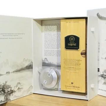 Hộp quà tặng Cafe Chồn Trung Nguyên legend 225gr Hộp quà tặng Cafe Chồn Trung Nguyên legend 225gr